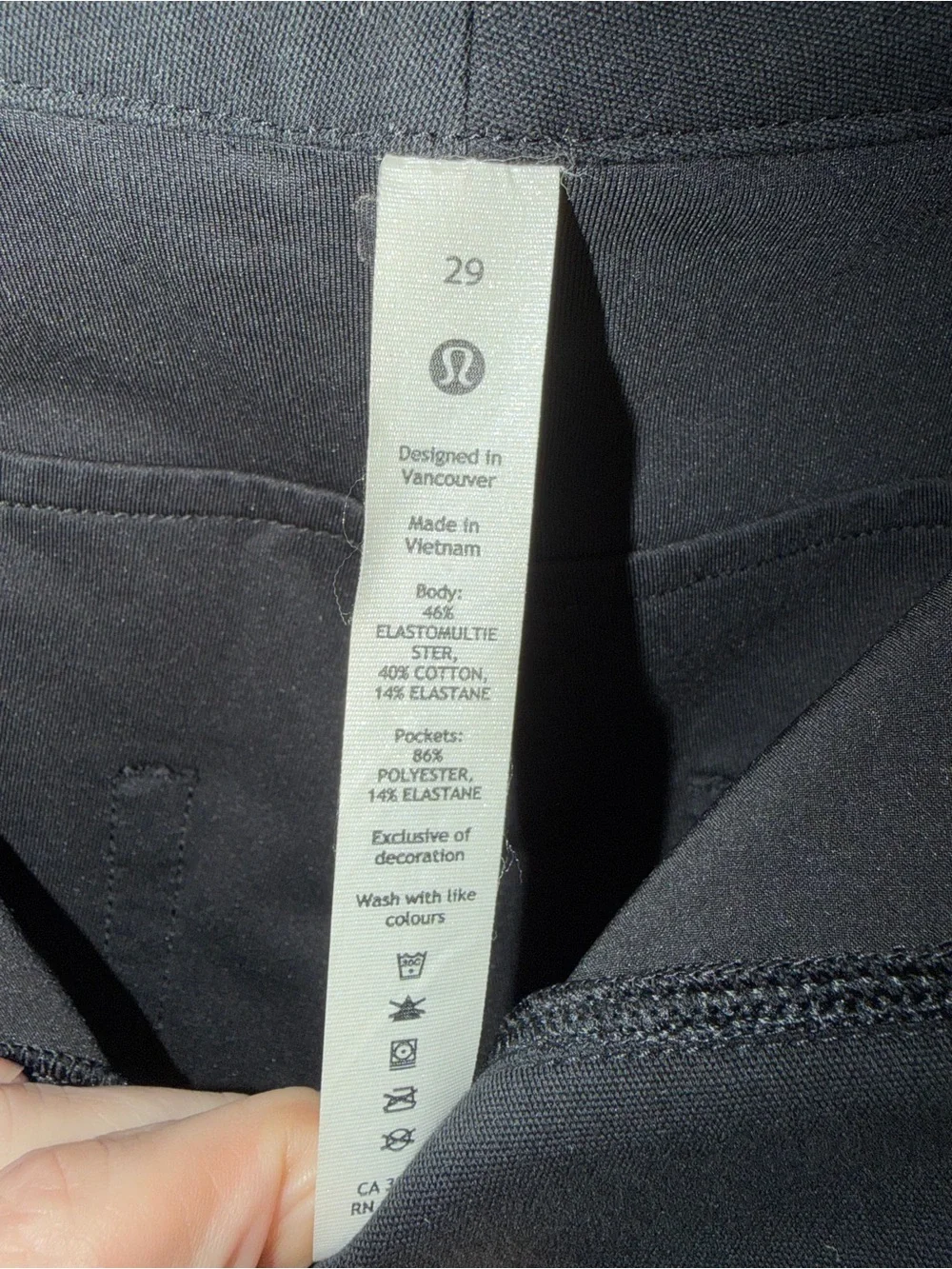 lululemon athletica Black Performance Pants - Picture 2 of 3